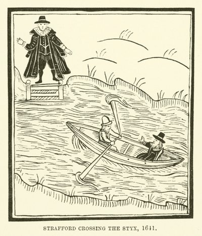 Strafford traversant le Styx, 1641 - English School